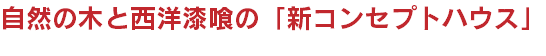 自然の木と西洋漆喰の「新コンセプトハウス」